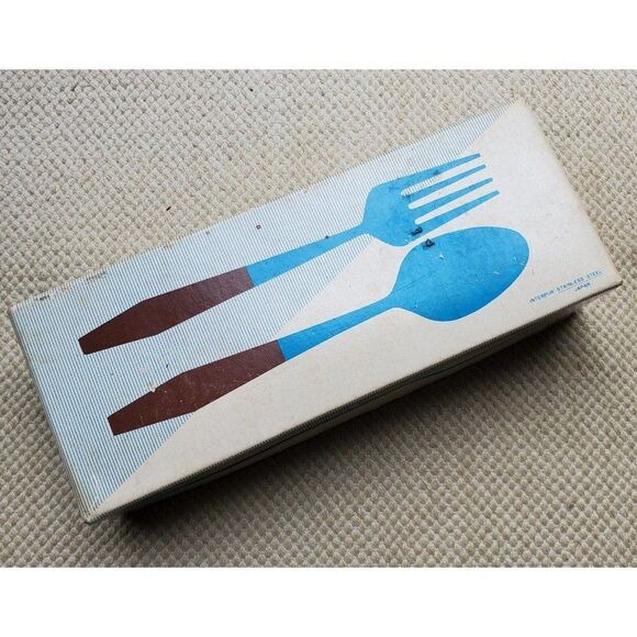 INTERPUR INR2 Japan Stainless Steel MCM Danish Flatware Original BOX ONLY - Picture 1 of 7